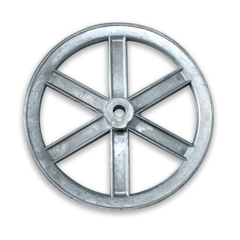 Chicago Die Cast 10 in. D X 1/2 in. D Zinc Single V-Grooved Pulley