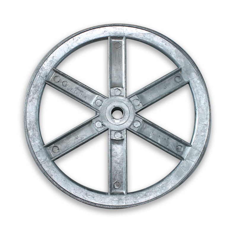 Chicago Die Cast 10 in. D X 1/2 in. D Zinc Single V-Grooved Pulley