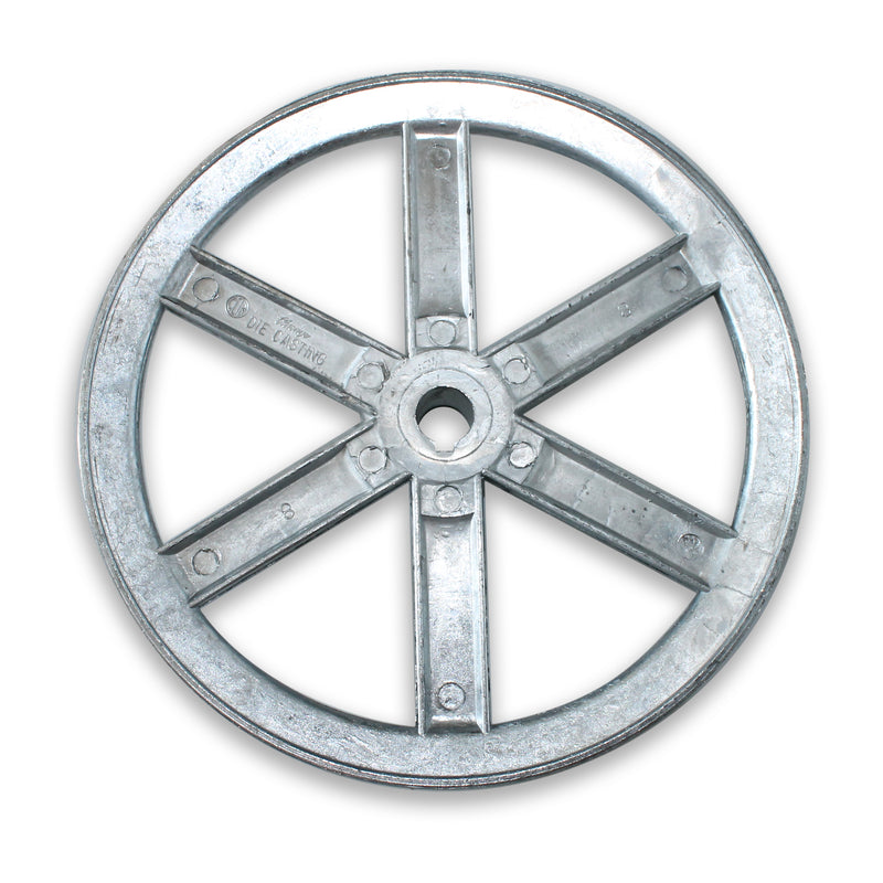 Chicago Die Cast 10 in. D X 5/8 in. D Zinc Single V-Grooved Pulley