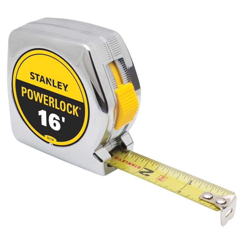 Stanley PowerLock 16 ft. L X 0.75 in. W Compact Tape Measure