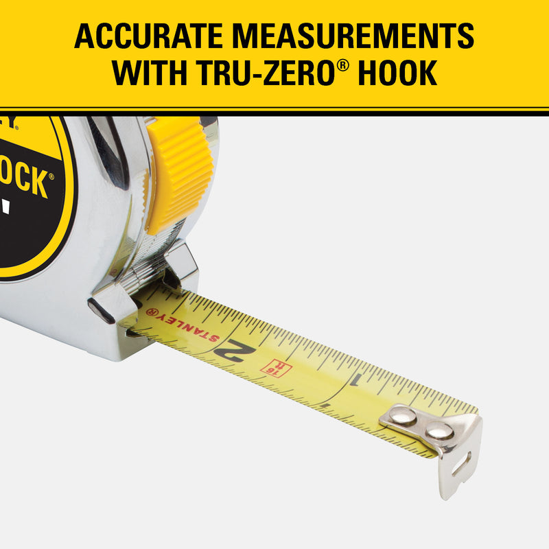 Stanley PowerLock 16 ft. L X 0.75 in. W Compact Tape Measure