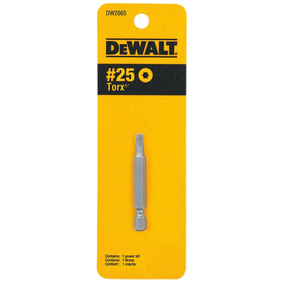 DeWalt Torx Star #25 X 2 in. L Power Bit Heat-Treated Steel