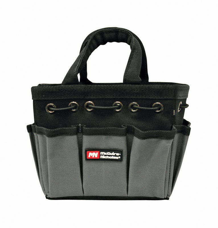McGuire-Nicholas 4 in. W X 6 in. H Polyester Tool Bag 8 pocket Black