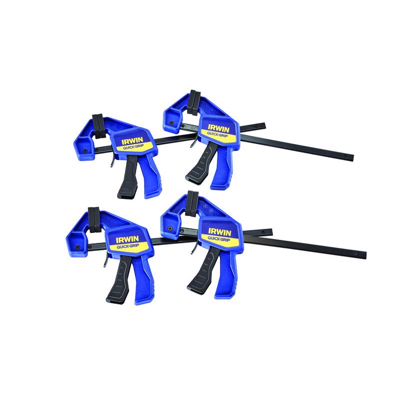 Irwin Quick-Grip 6 in. X 2-7/16 in. D Mini Bar Clamp 140 lb 4 pk