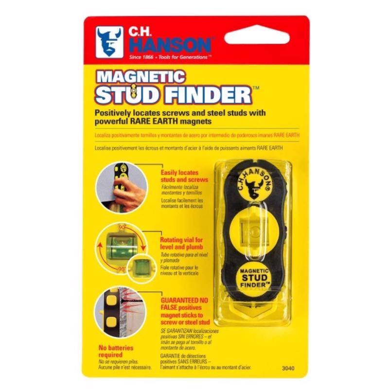 C.H. Hanson 03040 4.625 in. L X 1.5 in. W Magnetic Stud Finder 2 in.