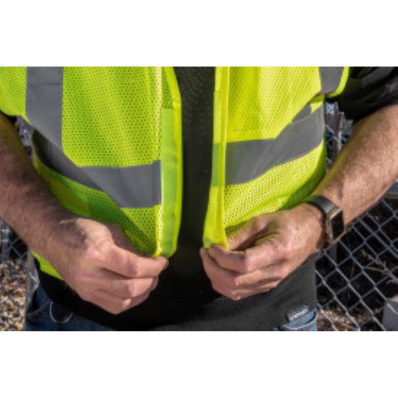 C.H. Hanson ANSI CI II Reflective Safety Vest Green One Size Fits All
