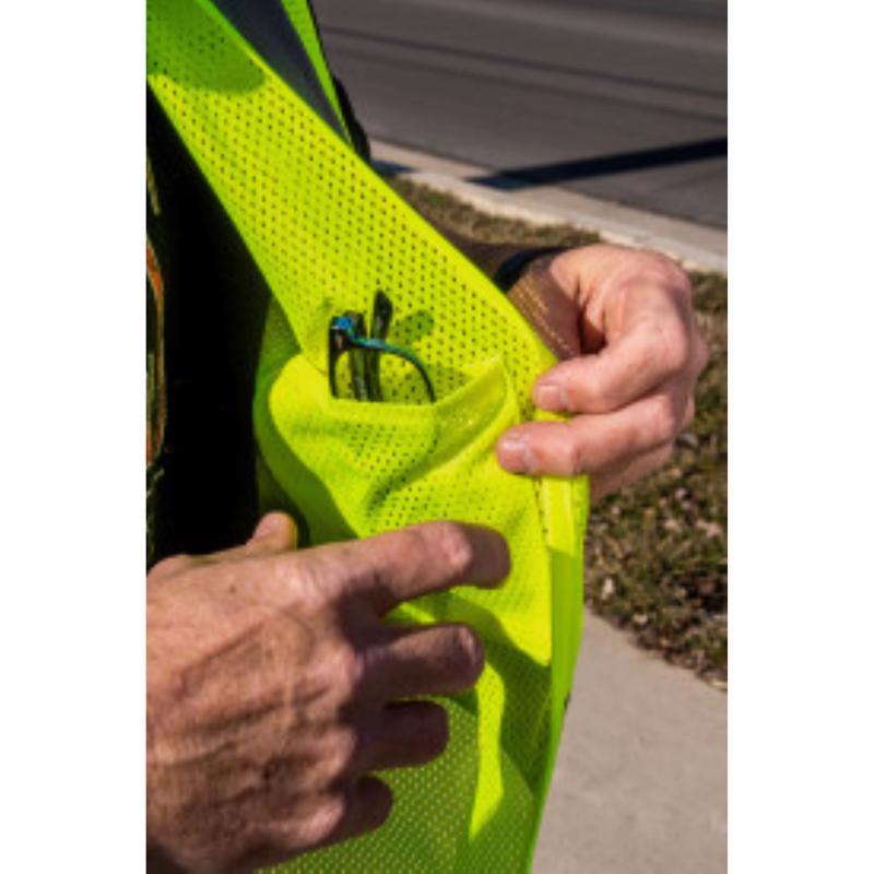 C.H. Hanson ANSI CI II Reflective Safety Vest Green One Size Fits All