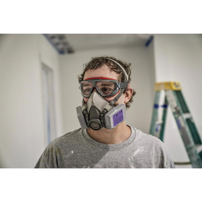 3M P100 Lead Paint Removal Respirator Valved Gray M