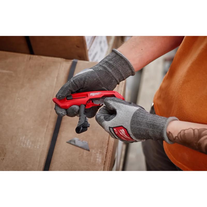 Milwaukee 6.25 in. Side Slide Utility Knife Red