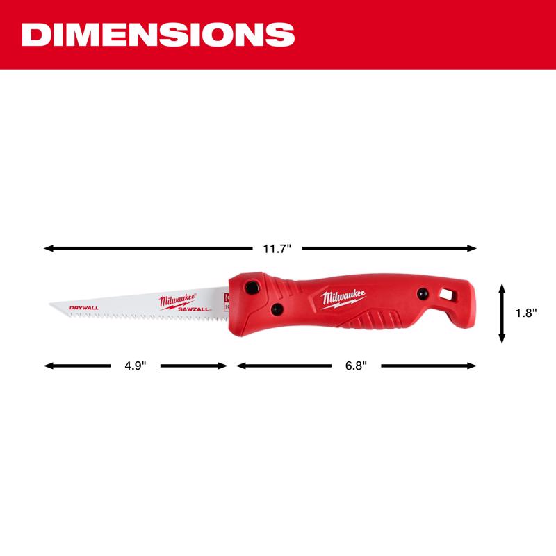 Milwaukee Sawzall 6 in. Bi-Metal Folding Jab Saw 8 TPI