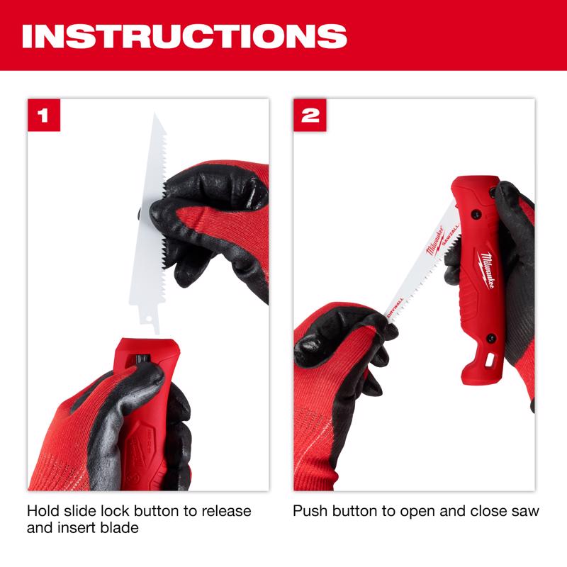 Milwaukee Sawzall 6 in. Bi-Metal Folding Jab Saw 8 TPI