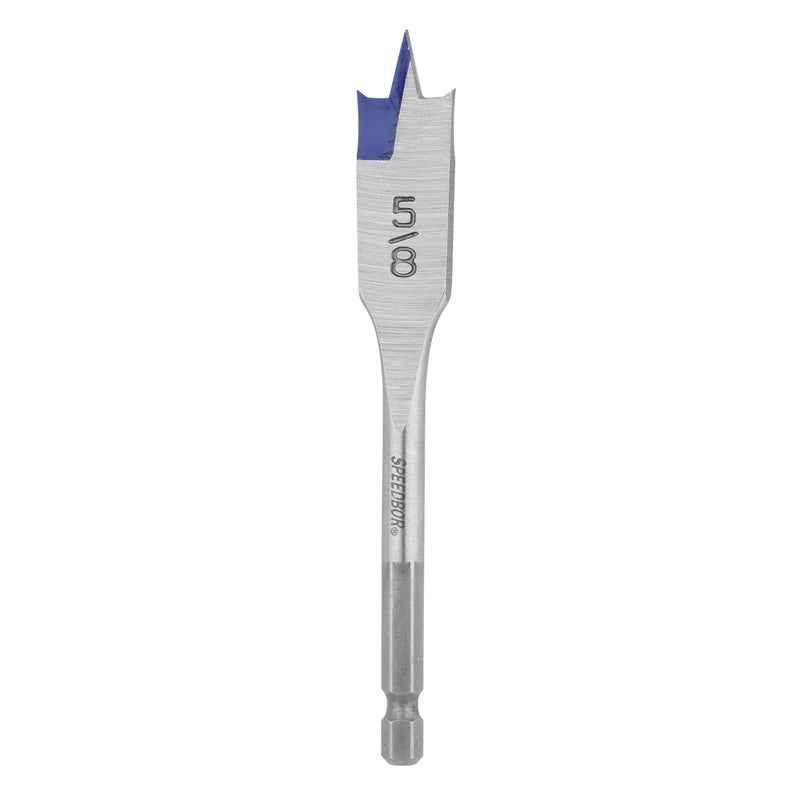Irwin Speedbor 5/8 in. X 4 in. L Carbon Steel Wood Boring Bit Quick-Change Hex Shank