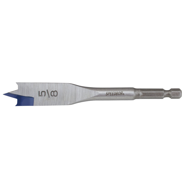 Irwin Speedbor 5/8 in. X 4 in. L Carbon Steel Wood Boring Bit Quick-Change Hex Shank