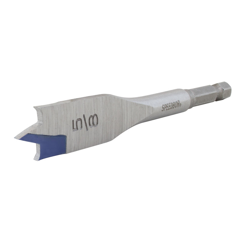 Irwin Speedbor 5/8 in. X 4 in. L Carbon Steel Wood Boring Bit Quick-Change Hex Shank