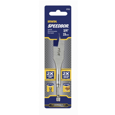 Irwin Speedbor 3/4 in. X 4 in. L Carbon Steel Wood Boring Bit Quick-Change Hex Shank