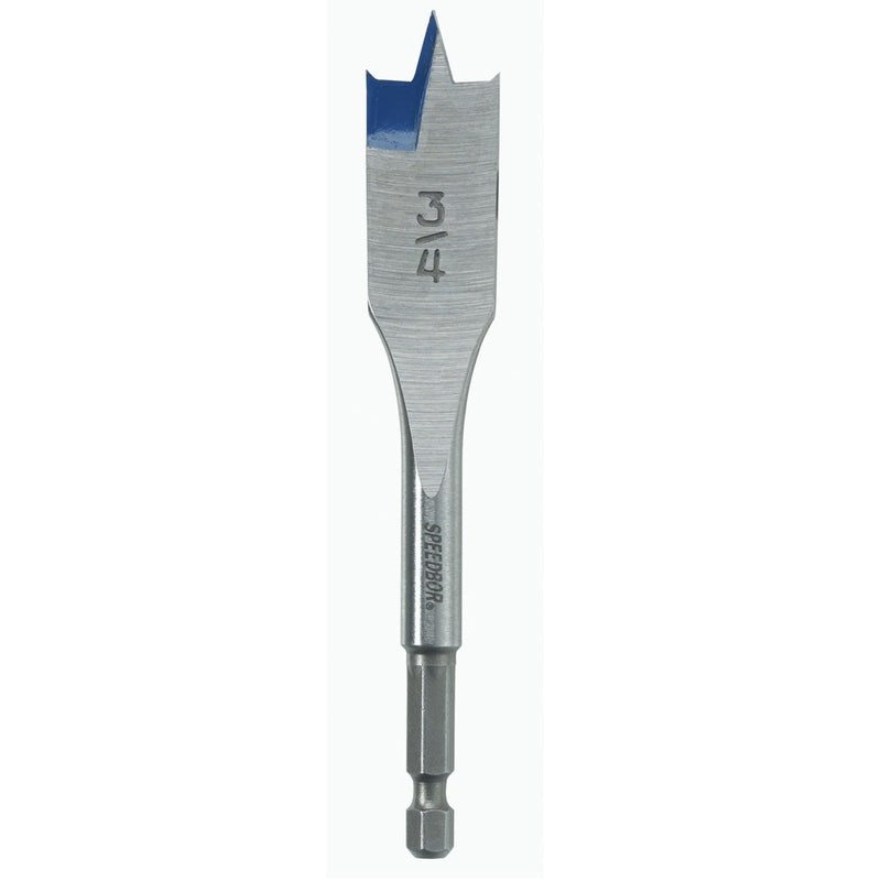 Irwin Speedbor 3/4 in. X 4 in. L Carbon Steel Wood Boring Bit Quick-Change Hex Shank