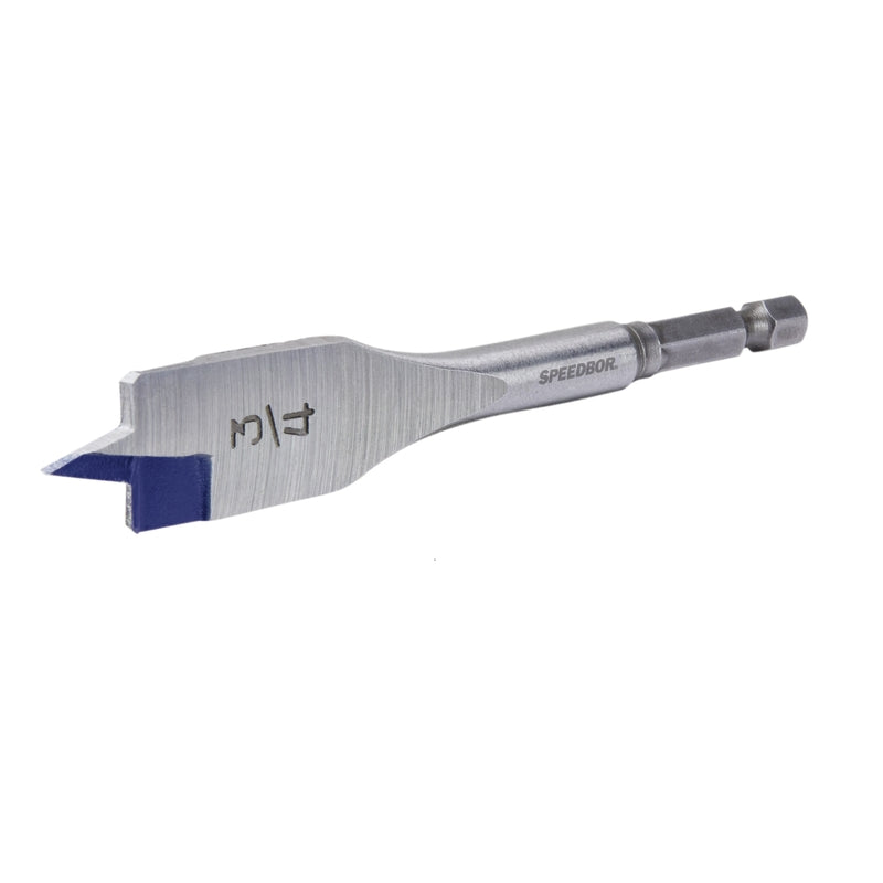 Irwin Speedbor 3/4 in. X 4 in. L Carbon Steel Wood Boring Bit Quick-Change Hex Shank