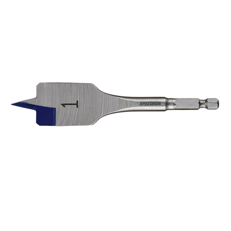 Irwin Speedbor 1 in. X 4 in. L Carbon Steel Wood Boring Bit Quick-Change Hex Shank