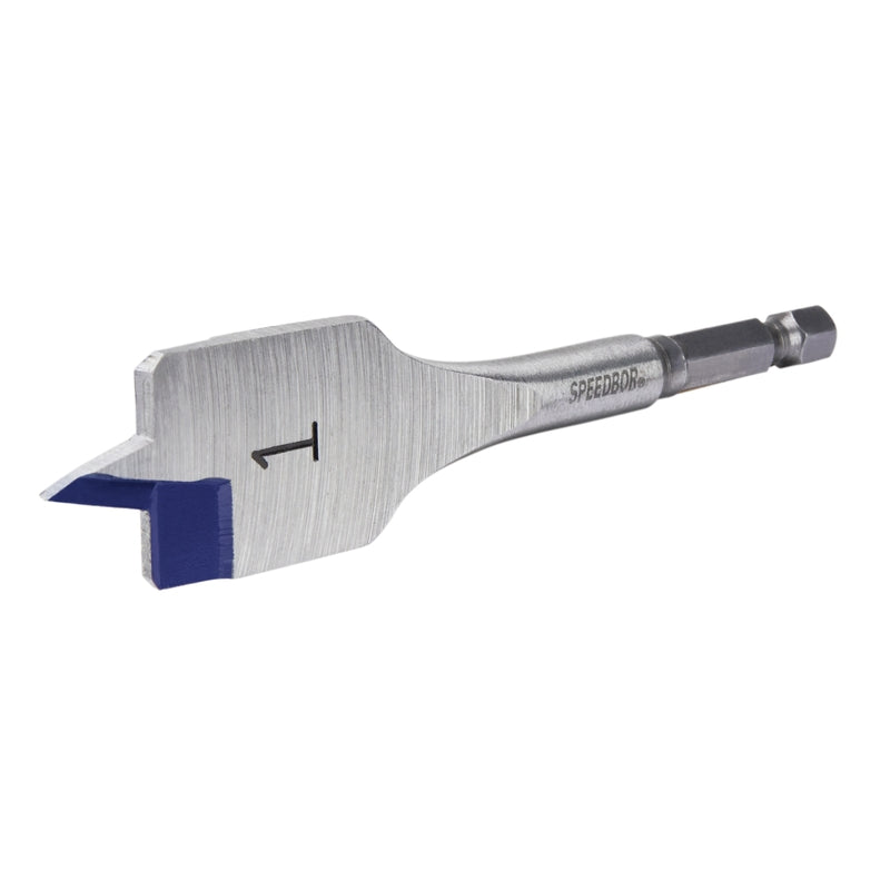 Irwin Speedbor 1 in. X 4 in. L Carbon Steel Wood Boring Bit Quick-Change Hex Shank