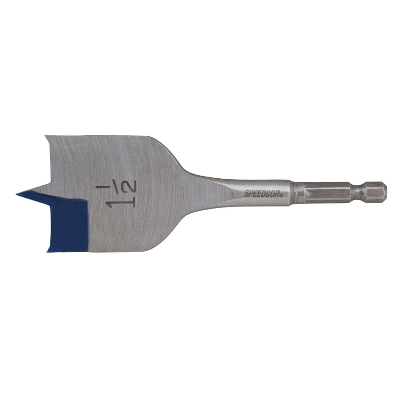 Irwin Speedbor 1-1/2 in. X 4 in. L Carbon Steel Wood Boring Bit Quick-Change Hex Shank