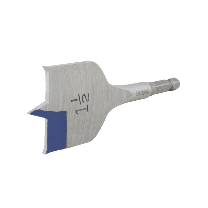 Irwin Speedbor 1-1/2 in. X 4 in. L Carbon Steel Wood Boring Bit Quick-Change Hex Shank