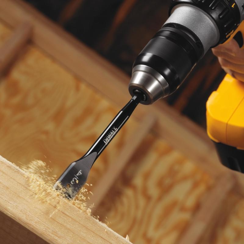 DEWALT High Speed Steel Spade Drill Bit Set Hex Shank 6 pc