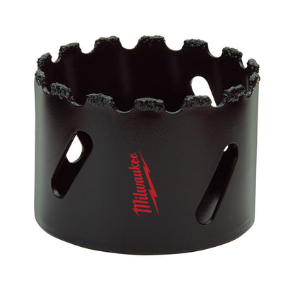 Milwaukee 2 in. Tungsten Carbide Grit 1.8 in. L X 1/4 in. D Hole Saw
