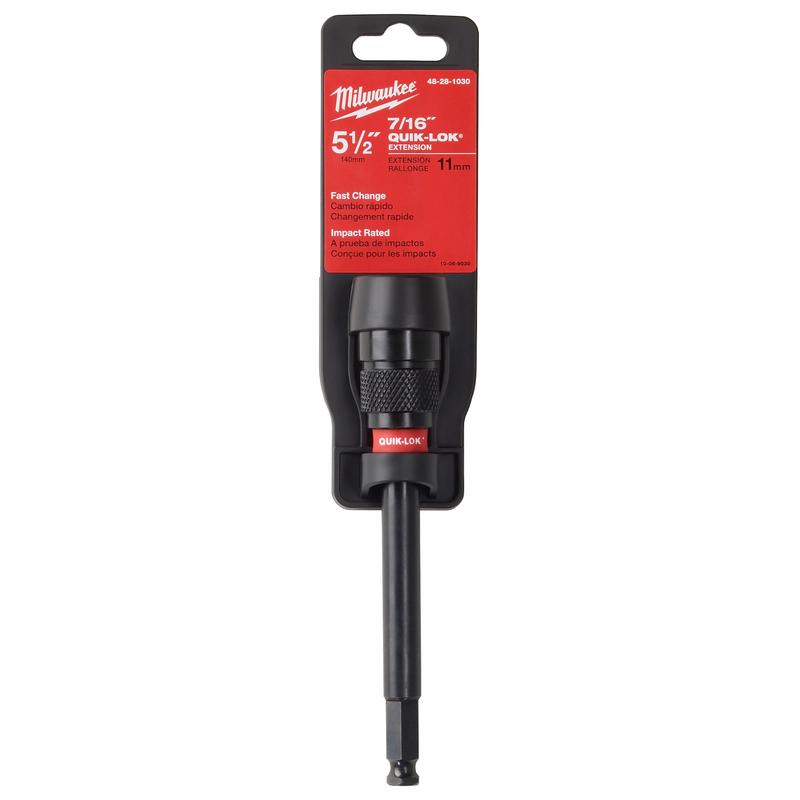 Milwaukee Quik-Lok 5.5 in. Alloy Steel Drill Chuck Extension 7/16 in. Hex Shank