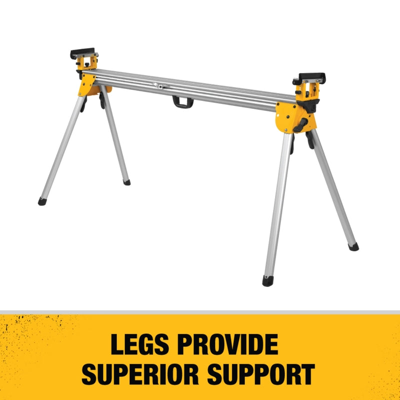 DeWalt Metal 150 in. L X 32 in. H X 9 in. W Miter Saw Stand Yellow