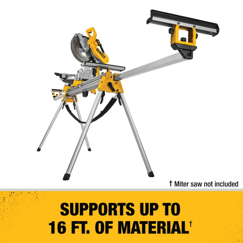 DeWalt Metal 150 in. L X 32 in. H X 9 in. W Miter Saw Stand Yellow