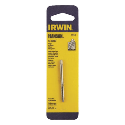 Irwin Hanson High Carbon Steel SAE Plug Tap 6-32