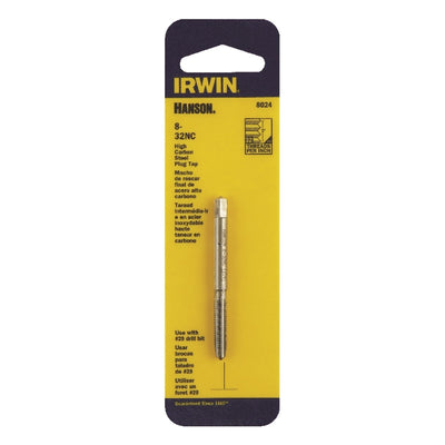 Irwin Hanson High Carbon Steel SAE Plug Tap 8-32