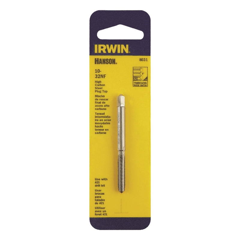 Irwin Hanson High Carbon Steel SAE Plug Tap 10-32