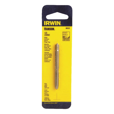 Irwin Hanson High Carbon Steel SAE Plug Tap 12-24