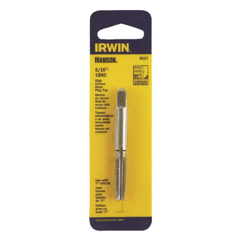 Irwin Hanson High Carbon Steel SAE Plug Tap Fraction Tap 5/16 in.