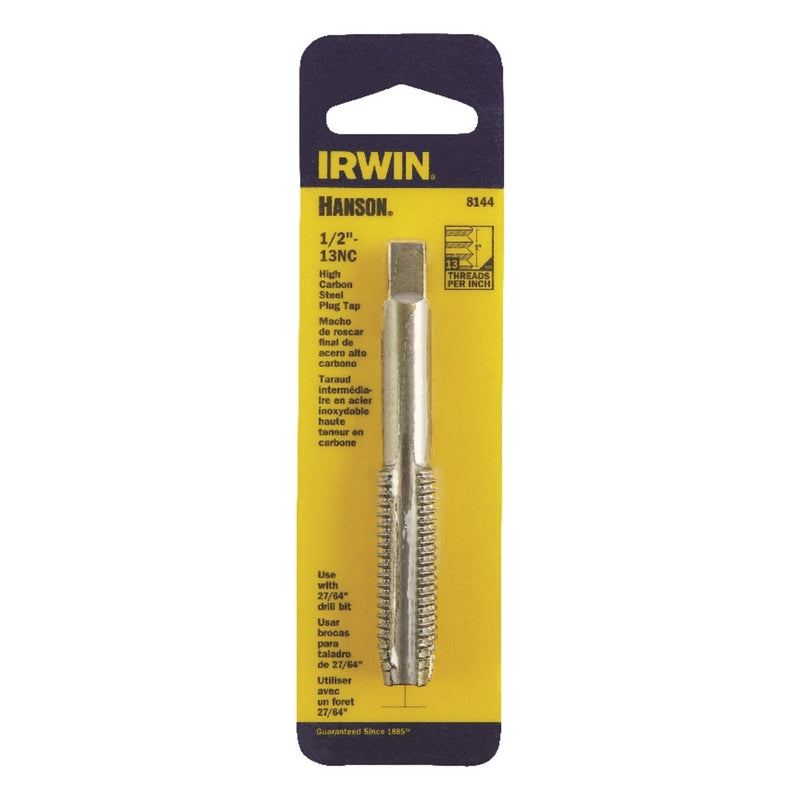 Irwin Hanson High Carbon Steel SAE Fraction Tap 1/2 in.