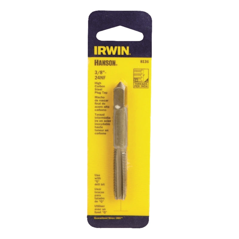 Irwin Hanson High Carbon Steel SAE Fraction Tap 3/8 in.