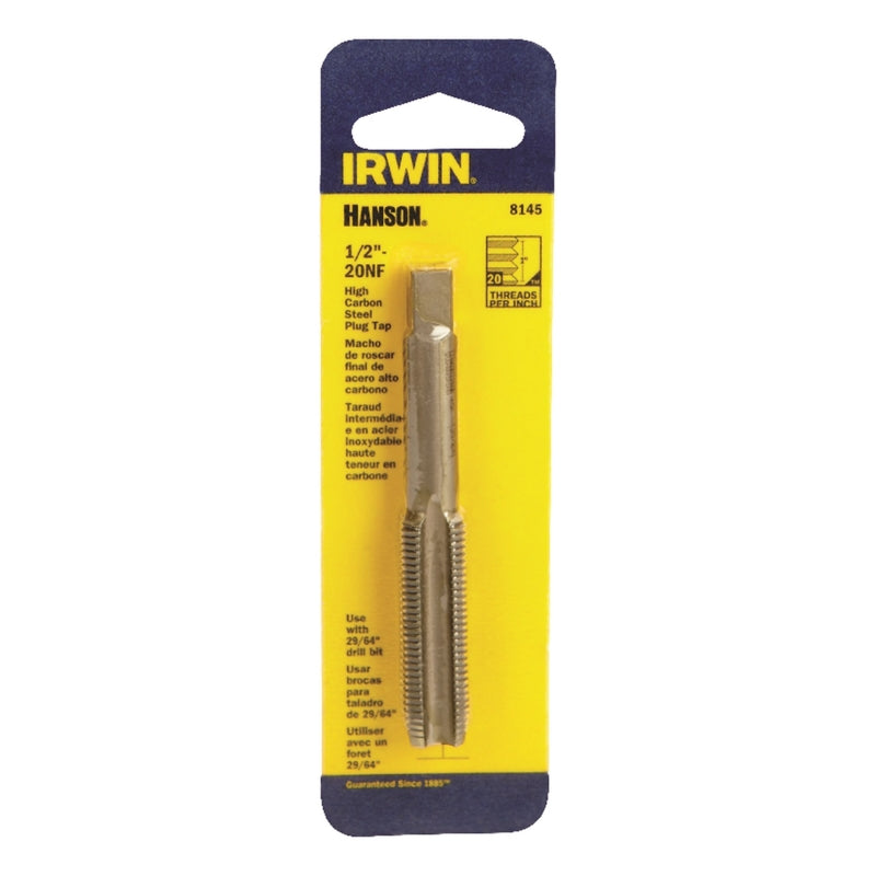 Irwin Hanson High Carbon Steel SAE Fraction Tap 1/2 in.