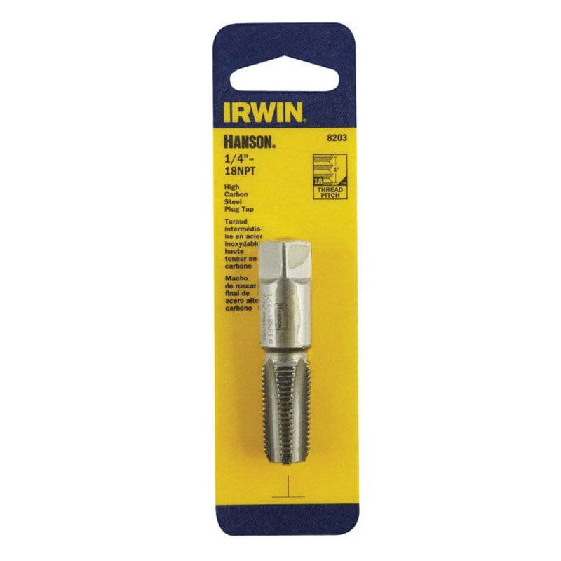 Irwin Hanson High Carbon Steel SAE Plug Tap 1/4 in.