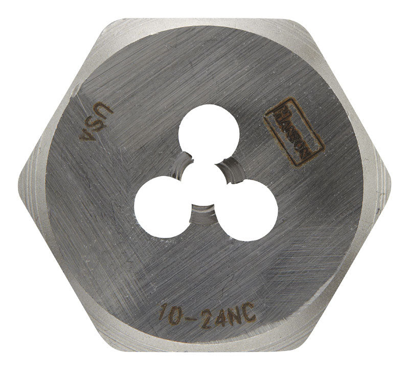 Irwin Hanson High Carbon Steel SAE Hexagon Die 10-24