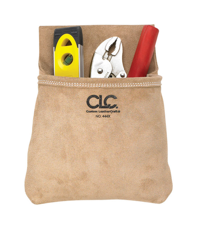 CLC 1 in. W X 12.75 in. H Suede Tool Pouch 1 pocket Tan