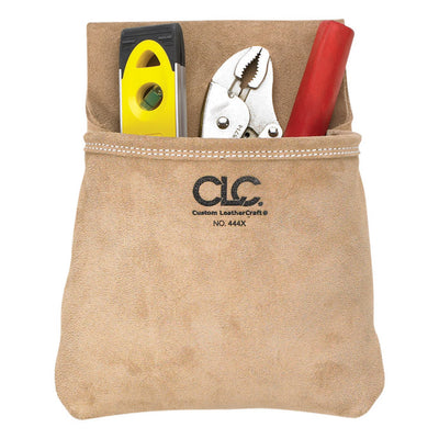 CLC 1 in. W X 12.75 in. H Suede Tool Pouch 1 pocket Tan