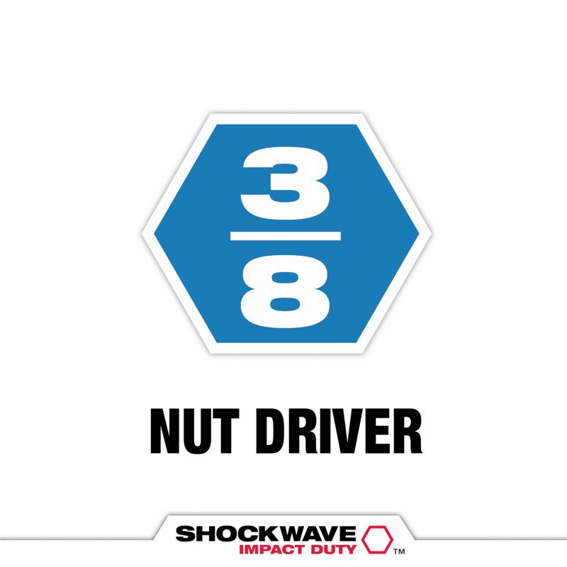 Milwaukee Shockwave 3/8 in. X 1-7/8 in. L Steel Nut Driver