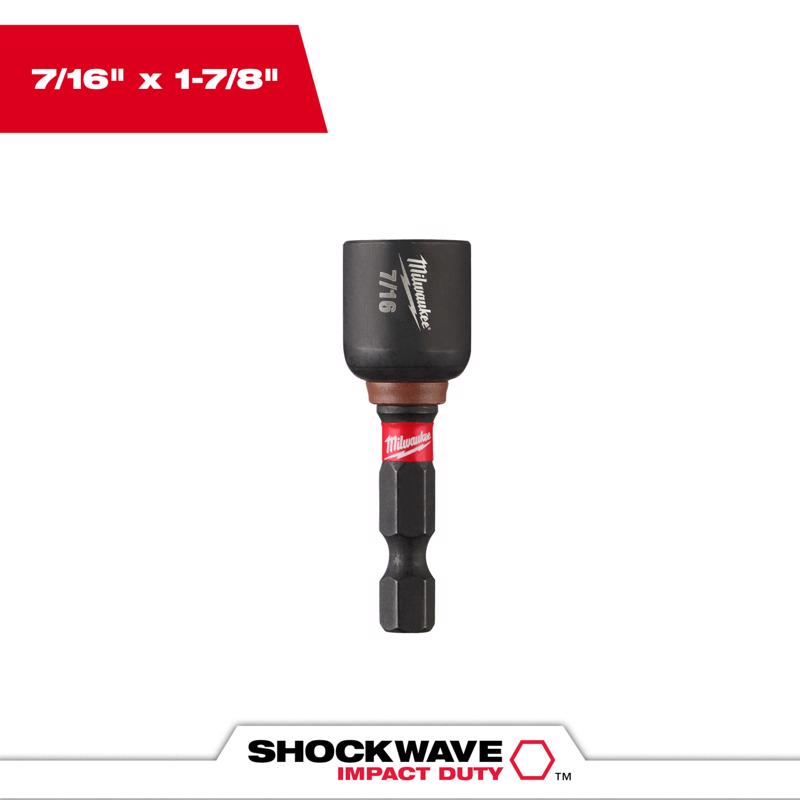 Milwaukee Shockwave 7/16 in. X 1-7/8 in. L Steel Nut Driver