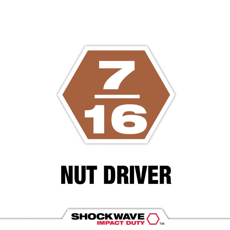 Milwaukee Shockwave 7/16 in. X 1-7/8 in. L Steel Nut Driver