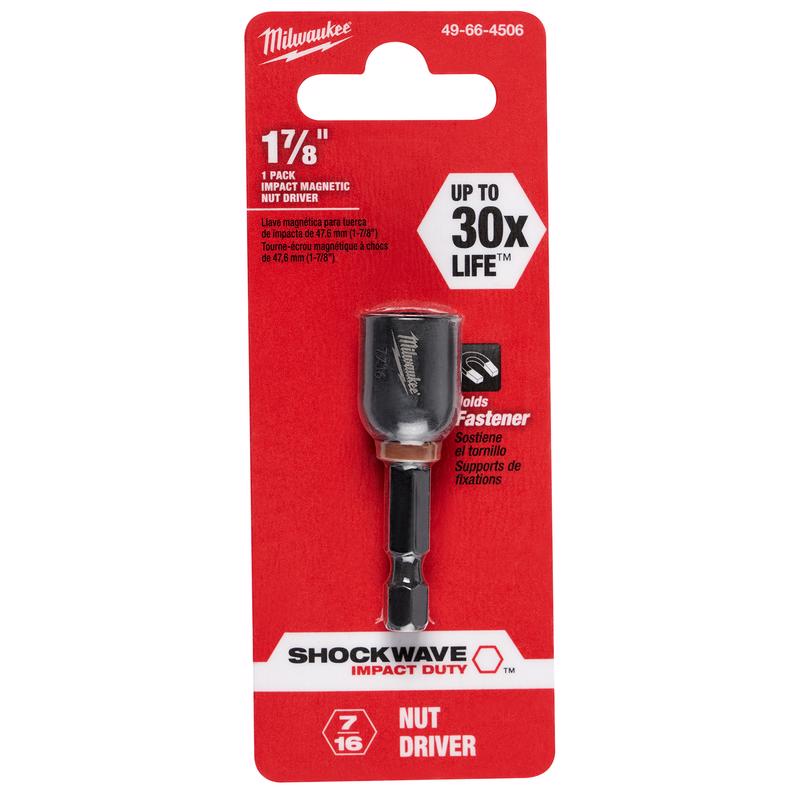 Milwaukee Shockwave 7/16 in. X 1-7/8 in. L Steel Nut Driver