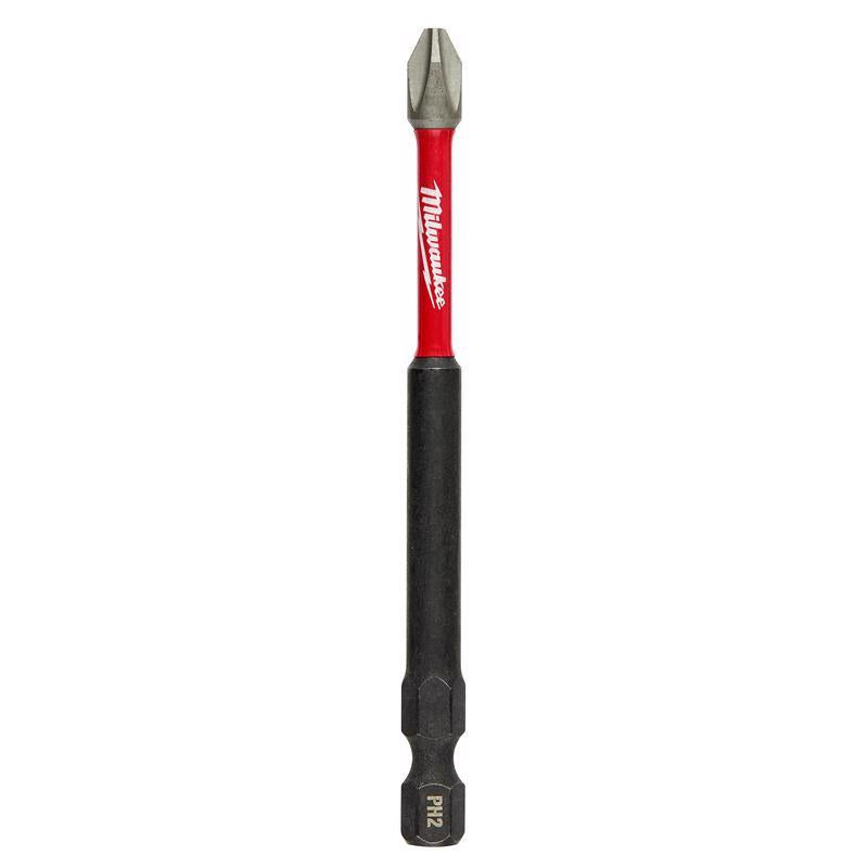 Milwaukee Shockwave Phillips #2 X 3-1/2 in. L Impact Power Bit Steel
