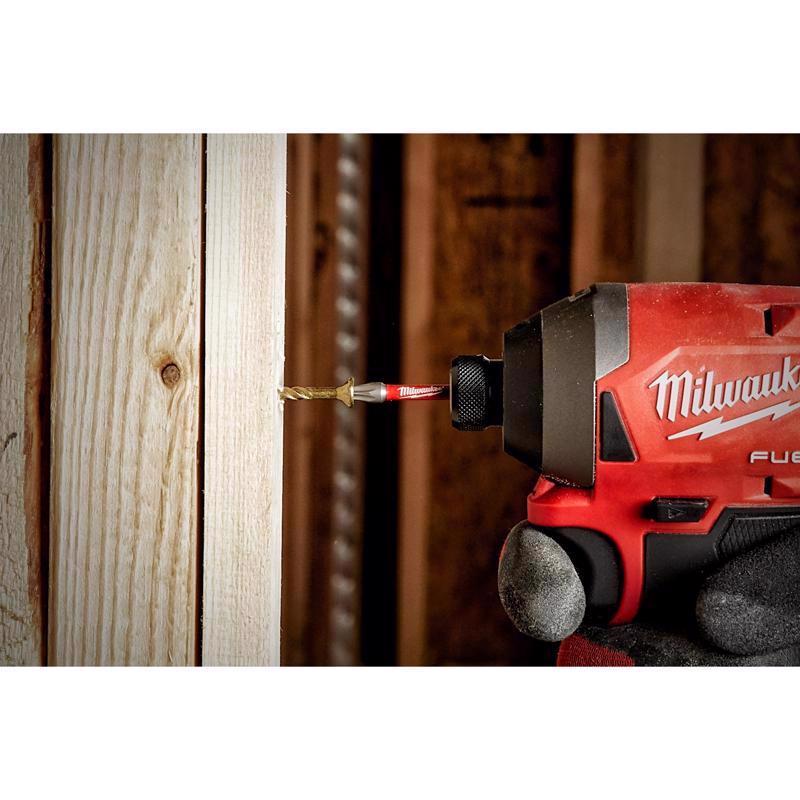 Milwaukee Shockwave Square #1 X 1 in. L Screwdriver Bit Steel 2 pk