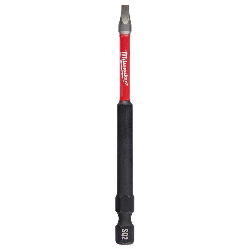 Milwaukee Shockwave Square #2 X 3-1/2 in. L Impact Power Bit Steel