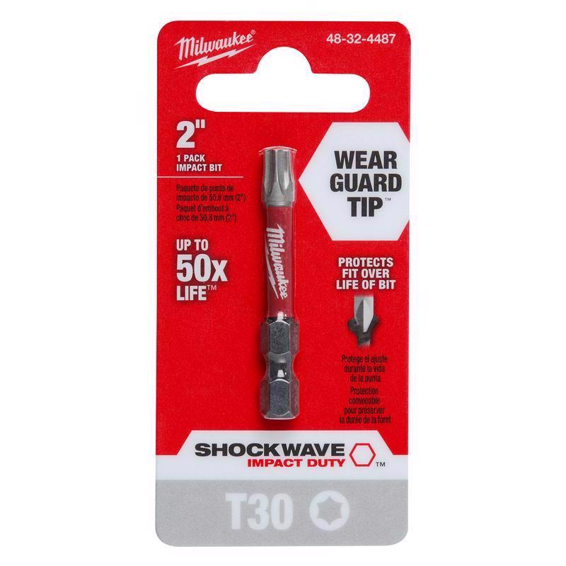 Milwaukee Shockwave Torx T30 X 2 in. L Power Bit Alloy Steel